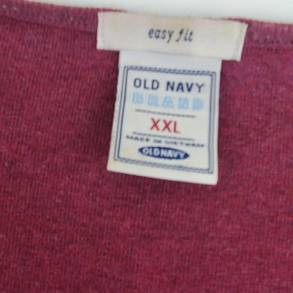 Old Navy V-Neck XXL Purple Blouse Long Sleeve Top - Picture 3 of 8